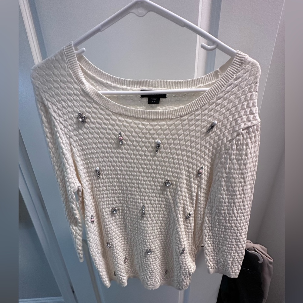 Jewel detail sweater